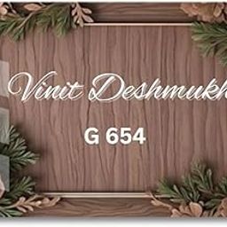 Royal Products -Name plate for home entrance Home name plate Door name plates Name Plate For Home Office (8/12 inch, Name plate J)-picture-23