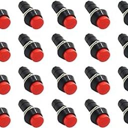 Electronic Spices Push Button Horn Switch Round OFF-ON 1A/125V 2PIN (20)-image-33