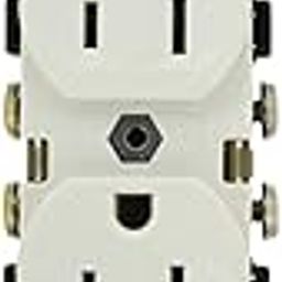 Leviton CR15-W 15-Amp, 125-Volt, Narrow Body Duplex Receptacle, Straight Blade, Commercial Grade, Self Grounding, Side Wired, White-image-20