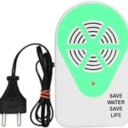 D. E. S 019 Water Tank Overflow Alarm with Free Sensor (Pack of 1) Wired Sensor Security System (Green, White)-0