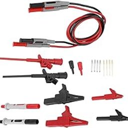 4mm Banana Plug Test Lead Set High Sensitivity Probe Universal Multimeter 100cm Oxygen Copper Wire Injection Molding ABS PA Red Black P1600C-image-81
