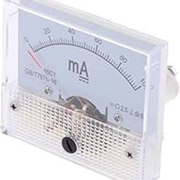 VELURA DC Ammeter Analog Panel Meter Amp Meter Current Pointer Type 0-100mA|1 Piece Of Dc Ammeter| Tools |Home & Garden-image-74