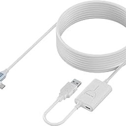 Azonee Link Cable 16ft Compatible with Meta/Oculus Quest 3/Quest 2/Quest 1 Accessories, USB 3.0 Type C to Type C Charging Cable, Vr Cable with Independent Charging Port for Vr Headset Gaming Pc-13