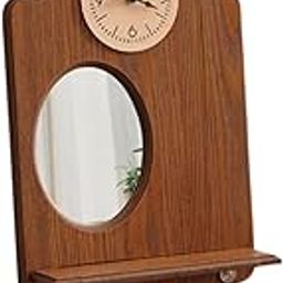 Key Holder Wall Mounted Ornament Key Hanger for Farmhouse Apartment Entryway Oval with Shelf Key & Letter Holders-15
