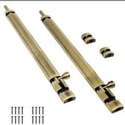 S3 Decor 12-Inch Tower Bolt – Heavy Duty Brass Antique Door Latch | Kundi/Chitakni/Chitkini for Main Door, Gate, Window, Cabinet (Pack of 2)-image-24