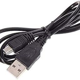 GAMENOPHOBIA For PS3 Controller Charging Cable,PS3 Remote USB CABLE,5.4 Feet USB to Mini USB Charger Cable Data Transfer Cable compatible with Sony PlayStation PS3/PS3 Slim Controller,Black-21