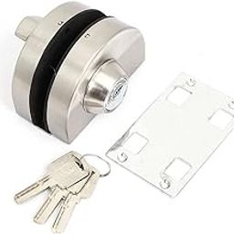 YDT GROUPS Wall to Glass Door Lock One Side Key and one Side knob Semicircule Super Series - 2Years Warranty, Suitable Sliding Door AS Well Swing Door.-10