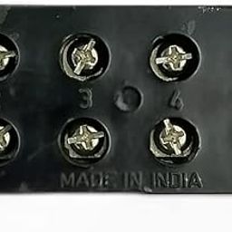 Control Panel 60A 6 Way Bakelite Connector Strip Double Row Barrier Black Terminal-picture-3