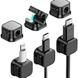Viisolrt Magnetic Phone Cord Holder for Nightstand Universal Fit for Most Charging Adhesive Keeper Clips Wire Holders for Desk, Bedroom-image-10