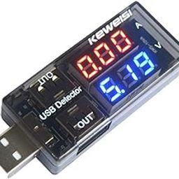 DHRUVPRO USB Charger Doctor Current Voltage Charging Detector Battery Voltmeter Ammeter Multimeter USB Tester Mobile Power Panel Monitor Gauge DC LED Display Battery Ammeter-13