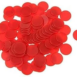ATORSE Toy 5x100x Opaque Plastic Board Game Counters Tiddly winks Numeracy Red-Toys & Hobbies-Games-Game Pieces Parts-image-82
