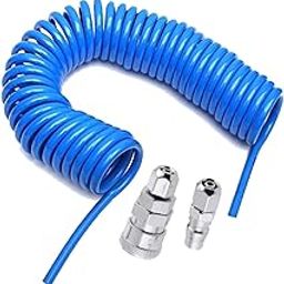HOSEMART Heavy Duty PU Coil 8mm X 5mm 10 Meter Long SP20 + PP20 Flexible Pneumatic Pipe Polyurethane Spiral Tube Hose Cleaning Dusting Air Compressor Tubing-15