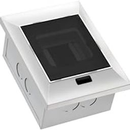 XXL Push Button Distribution MCB Box Arrival Plastic Wall Plate (White and Black) Pack of 1 (4 WAY)-44