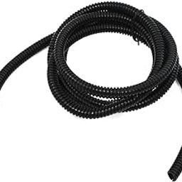 Electric Wire Protector 1/2" Outer Dia Corrugation Split Loom Tubing Pipe 6.5Ft-image-32