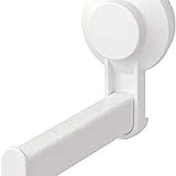 IKEA TISKEN Polycarbonate Plastic Toilet roll Holder with Suction Cup (White, Standard)-image-32