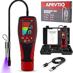 Aprvtio Refrigerant Leak Detector, ALD-200 PRO Freon Leak Detector, Battery Operated, Freon Sniffer Automotive Halogen Gas Leak Detector for R410A R22 R1234YF R600a R290 CFCs HCs HFCs HFCs HFOs-image-50