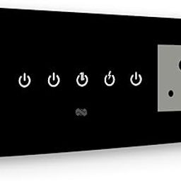 Smart Wifi Switch Board: 4 x Switch & 1 Smart Plug Module. Touch Control, Remote, App Control. Voice Control with Alexa & Assistant. Smart Touch Switch Board For Home Automation (Black)-16