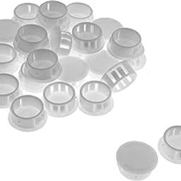 Jersvimc 25Pcs 5/8 Inch(16mm) White Hole Plug Plastic Hole Cover, Round End Cap Plug Flush Type Tube Insert Plug Pipe Post Plug Panel Plug for Chair Furniture Glide Protectors-picture-22