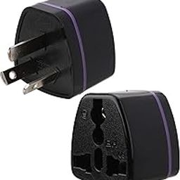 Adaptro Type I Adapter for Australia – Universal Travel Plug Converter – India to Australia, China, New Zealand, Fiji – for Mobile Phones, Laptops, Camera – 10A 250V – Black, 2 Adapter-6