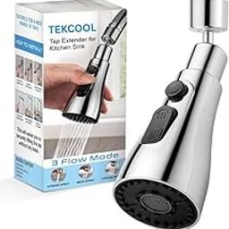 TEKCOOL Tap Extender for Kitchen Sink, Flexible Faucet with Tap Extension for Convenient Use Upgrade Your Kitchen Sink with Flexible Tap for Easy Access-12