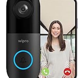 wipro Smart Wi-Fi Video Doorbell Pro | 3 MP 1296p Full HD Camera with Night Vision | Instant Visitor Video Call on Mobile | Intruder Alarm | AI Motion Detection | Indoor Chime with 52 Tunes-4