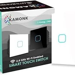 Smart Touch Switch 2 Gang 15A, Wi-Fi Enabled, No Additional Hubs, No Automation related Wiring, Compatible with Amazon Alexa and Google Assistant, Add shortcuts to Siri & Kamonk App (White)-image-100