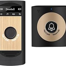 THE STYLE SUTRA® Wireless Intercom Doorbells Two-Way Talk Doorbell Interphone Black B | 1 Piece Talkback Doorbell-90
