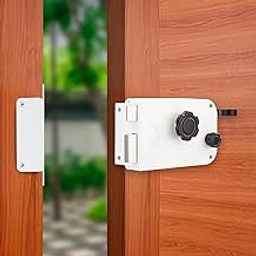 Godrej Rim Lock l 1CK Latchbolt l for Outside Opening Main & Safety Door I Left/Right-Handed Doors l 3 Keys l 5-Year Warranty l Beige Brown-image-93