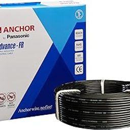 Anchor by Panasonic Advance FR Electric Wire | 1.5 sq mm PVC Insulated Copper Wire for Home Wiring | 90 Meter Electric Wire Cable for Industrial and Domestic Connections (Black, 27404BK)-11