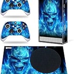 Whole Body Protective Vinyl Skin Decal Cover for Microsoft Xbox Series S Console, Blue Grimace Xbox Series S Skins Wrap Sticker with Two Free Wireless Controller Decals-6