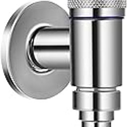 Washing Machine Faucet, Water Spigot with Hose Handle, Washing Machine Tap Dishwasher Angle Valve Laundry Tap(Chrome Finish)-image-72