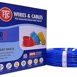 FTC 90m Blue Wire | 4.0 Sq.mm | PVC Coated | Single Core Cable - (Pack of - 1Pc)-image-86