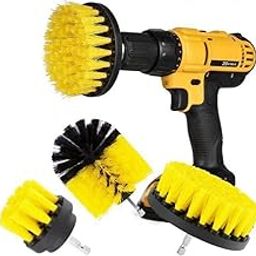 Drill Brush Attachment Set - Power Scrubber Cleaning Kit for Bathroom, Grout, Floor, Tub, Shower, Tile, Corners, Kitchen, Automotive, Grill - Fits Most Drills-image-6