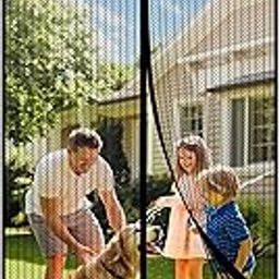 Magnetic Screen Door, Heavy Duty Door Screen Magnetic Closure Keep Bugs Out,Pet & Kid Friendly，Hands Free Door Screen Fit Door Size 36 x 96 Inches-image-21
