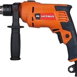 HITMIN Hmdv13As8 13Mm Corded Impact Drill 550 W Powerful Motor, 13Mm Drill Chuck And 0-3, 000 Rpm, 0-48, 000Bpm, 1.8 Kg, Orange-picture-10