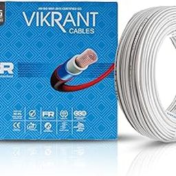 Super GEC Vikrant Electric Wires and Cables | Pure Copper | Meter Marking | Flame Retardant | Energy Saving | 64 Meter | House Wire Cable for Domestic & Industrial Use (1.5 Sq.mm, White)-picture-24