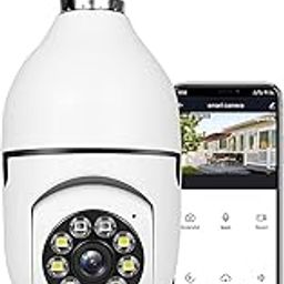 FINICKY-WORLD 2MP Full HD Smart Wi-Fi CCTV Camera Bulb Light | 360° Pan & Tilt | View & Talk | Motion Alert | Night Vision | SD Card (Up to 128 GB) | 2-Way Talk | IR Led | White-28
