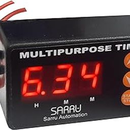 SARRU MTS: Multipurpose Programable Timer Switch with 4 Operation Modes, Input 230VAC, Output Relay Switch Load 10A 230VAC. at Power Interruption Remaining Timer Value Save Feature. Surface Mount.-4