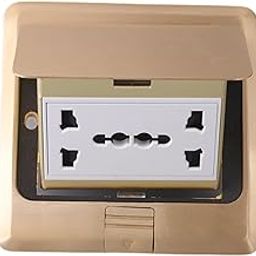 Bnf® Floor Outlet Power Strip Office Electrical Adapters Home Copper Floor Socket A|Home & Garden-image-73