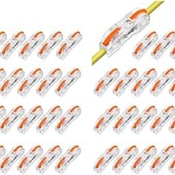 Serplex® 68PCS Wire Connector Cable Compact Single Assortment Splicing Lever Terminal for 28-12 AWG Soft and Hard Universal SPL-1-10
