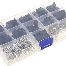 UJEAVETTE 620 Pcs 40 Pin 2.54mm Pitch Single Row Pin Headers Dupont Connector-image-68