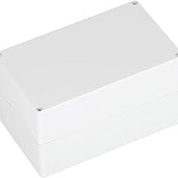 Hapivida Project Box, ABS White Electrical Boxes IP65 Waterproof DIY Electronic Junction Box Outdoor Power Enclosure F1 Bottom Cover 7.9x4.7x4.4inch-picture-24