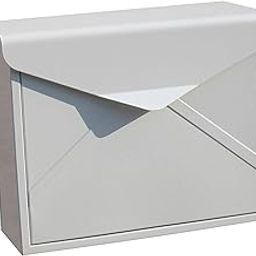 The Style SutraPost Box Large Letter Mail box Steel Lockable Outdoor Wall Mounted With Keys White-image-88