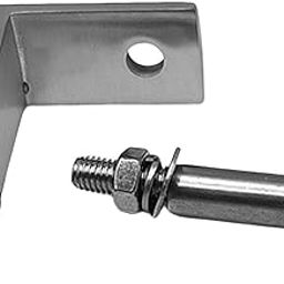MERISHOPP 90 Degrees Glass Clamp Stable Stainless Steel for Living Room Entrance Stair-image-74