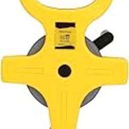 GLIVE (LABEL) Measuring Tape Tool Open Reel Measure Tape with Metal Spike, Hand Crank for Track and Field, Long Jump - Durable, Dual-Sided Measuring Reel with Feet and Meter (50 Meter)-14