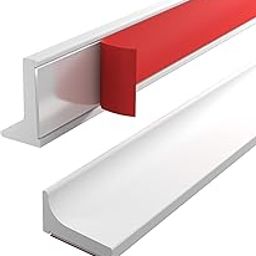 Shower Threshold Water Dam Guard - Silicone Waterproof Barrier, Leak-Proof, Self-Adhesive, Flexible - Easy Installation, Prevents Water Damage - Ideal for Bathrooms. (1 Meter)-image-3