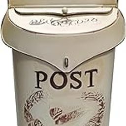ARTISOUL® Rural Wall Mailbox Mail Box Farmhouse Hanging Post Letter Box House White-image-33