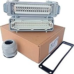Power Make Rectangular 32 Pin Heavy Duty Connector, Plug Top Line and Lateral Line 16A (HDL-HE 32 PIN)-17