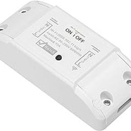Sunydog Wifi Smart Switch Compatible with Amazon Alexa&for Google Home Timer 10A/2200W Wireless Remote Switch for Android/IOS APP Control for Electric Appliances Universal Smart Home Automation Module-10