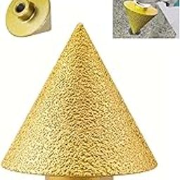 HiFam Diamond Beveling Chamfer Bit, 38MM, Bevel Enlarge Hole Polishing for Angle Grinders, Sturdy Countersink Bit, Diamond Cone Grinding Bit for Tile, Marble, Granite, Stone Polishing and Hole Making-4